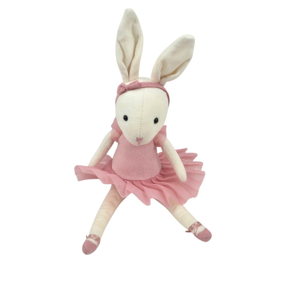 Jellycat London Pirouette Rose Bunny 13" Stuffed Plush Ballerina Rabbit
